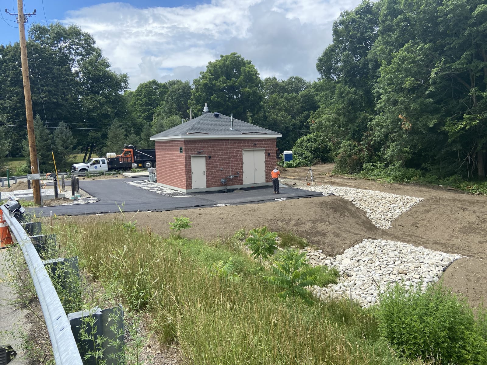 Willows and Jasmine Pump Station Rehab, Albanese D&S project site in North Andover, MA